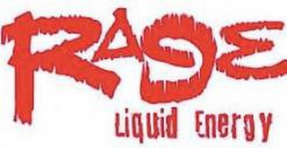 RAGE LIQUID ENERGY logo