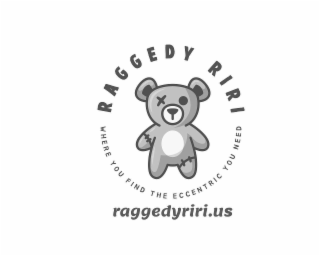 RAGGEDY RIRI WHERE YOU FIND THE ECCENTRIC YOU NEED RAGGEDYRIRI.US logo