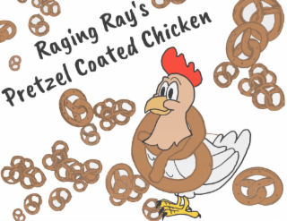 RAGING RAY’S PRETZEL COATED CHICKEN logo