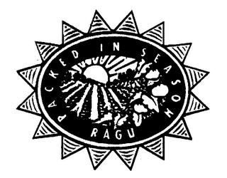RAGU PACKED IN SEASON logo