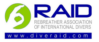 RAID REBREATHER ASSOCIATION OF INTERNATIONAL DIVERS WWW.DIVERAID.COM logo