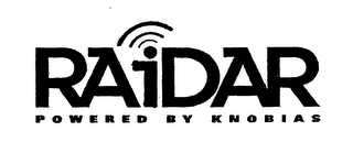 RAIDAR POWERED BY KNOBIAS logo