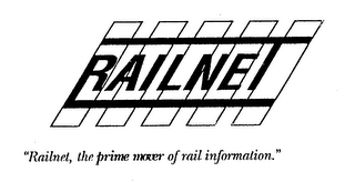 RAILNET "RAILNET, THE PRIME MOVER OF RAIL INFORMATION." logo