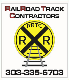 RAILROAD TRACK CONTRACTORS 303-335-6703RRTC R R logo