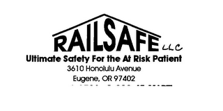 RAILSAFE LLC ULTIMATE SAFETY FOR THE AT RISK PATIENT 3610 HONOLULU AVENUE EUGENE, OR 97402 logo