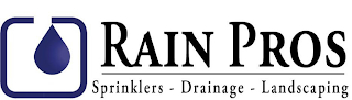 RAIN PROS SPRINKLERS - DRAINAGE - LANDSCAPING logo