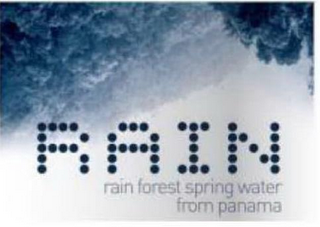 RAIN RAIN FOREST SPRING WATER FROM PANAMA logo