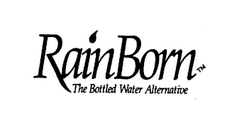 RAINBORN THE BOTTLED WATER ALTERNATIVE logo