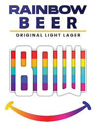RAINBOW BEER ORIGINAL LIGHT LAGER BOW logo