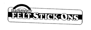 RAINBOW FELT STICK-ONS logo