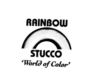 RAINBOW STUCCO 'WORLD OF COLOR' logo
