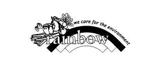 RAINBOW WE CARE FOR THE ENVIRONMENT logo