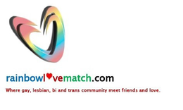 RAINBOWLOVEMATCH.COM WHERE GAY, LESBIAN, BI AND TRANS COMMUNITY MEET FRIENDS AND LOVE. logo