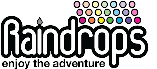 RAINDROPS ENJOY THE ADVENTURE logo