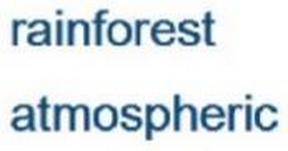 RAINFOREST ATMOSPHERIC logo