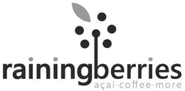 RAINING BERRIES AÇAÍ · COFFEE · MORE logo