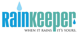 RAINKEEPER WHEN IT RAINS IT'S YOURS. logo