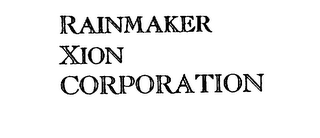 RAINMAKER XION CORPORATION logo