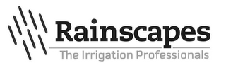 RAINSCAPES THE IRRIGATION PROFESSIONALS logo