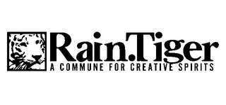 RAINTIGER A COMMUNE FOR CREATIVE SPIRITS logo