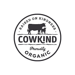·RAISED ON KINDNESS· COWKIND PROUDLY ORGANIC logo