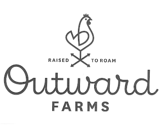 RAISED TO ROAM OUTWARD FARMS logo