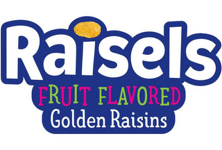 RAISELS FRUIT FLAVORED GOLDEN RAISINS logo
