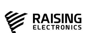 RAISING ELECTRONICS logo