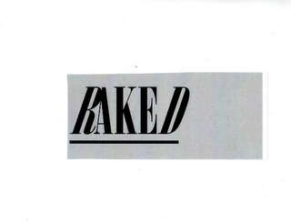 RAKED logo