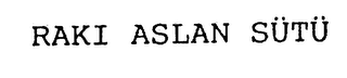 RAKI ASLAN SUTU logo
