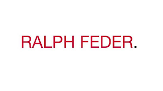 RALPH FEDER. logo