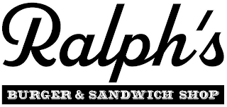 RALPH'S BURGER & SANDWICH SHOP logo