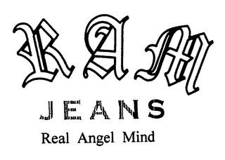 RAM JEANS REAL ANGEL MIND logo