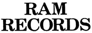 RAM RECORDS logo