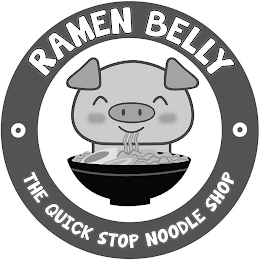 · RAMEN BELLY · THE QUICK STOP NOODLE SHOP logo