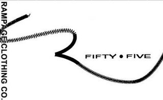 RAMPAGE CLOTHING CO. FIFTY · FIVE logo
