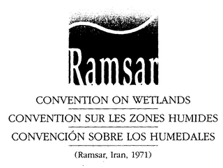 RAMSAR CONVENTION ON WETLANDS; CONVENTION SUR LES ZONES HUMIDES; CONVENCION SOBRE LOS HUMEDALES; (RAMSAR, IRAN, 1971) logo