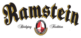 RAMSTEIN BRIDGING HIGH POINT BREWING COMPANY TRADITION logo