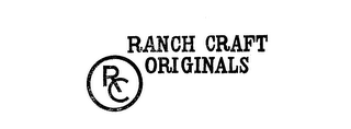 RANCH CRAFT ORIGINALS RC logo