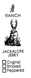 RANCH JACKALOPE JERKY ORIGINAL SMOKED PEPPERED logo