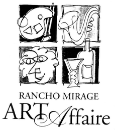 RANCHO MIRAGE ART AFFAIRE logo