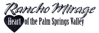 RANCHO MIRAGE HEART OF THE PALM SPRINGS VALLEY logo