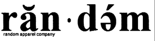 RAN·DEM RANDOM APPAREL COMPANY logo