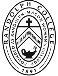 RANDOLPH COLLEGE 1891 FOUNDED AS RANDOLPH-MACON WOMAN'S COLLEGE VITA ABUNDANTIOR logo
