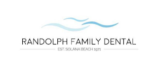 RANDOLPH FAMILY DENTAL EST. SOLANA BEACH 1971 logo