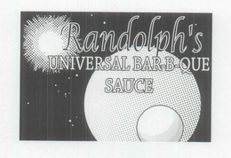 RANDOLPH'S UNIVERSAL BAR-B-QUE SAUCE logo