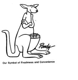 RANDY OUR SYMBOL OF FRESHNESS AND CONVENIENCE logo
