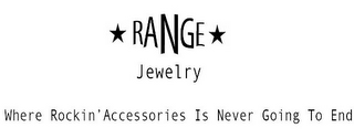 RANGE JEWELRY WHERE ROCKIN' ACCESSORIES IS NEVER GOING TO END logo