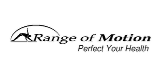 RANGE OF MOTION PERFECT YOUR HEALTH logo