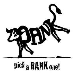 RANK PICK A RANK ONE! logo